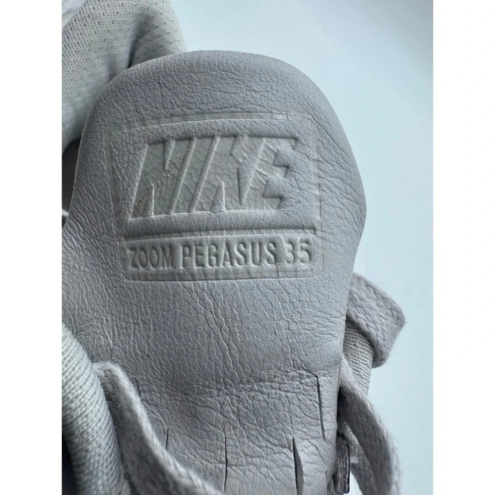 Nike Air Zoom Pegasus 35 Womens 9.5 Grey White Running Shoes AH8392-002 Sneakers